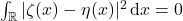 \int_{\mathbb{R}}|\zeta(x)-\eta(x)|^2\, \mbox{d}x=0