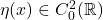 \eta(x)\in C_0^2(\mathbb{R})