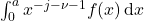 \int_0^a x^{-j-\nu-1} f(x)\,\mathrm{d}x