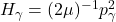 H_{\gamma}=(2\mu)^{-1}p_{\gamma}^2