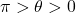 \pi>\theta>0