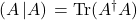 \left(A\left|A\right)\right.=\mbox{Tr}(A^{\dagger}A)