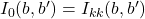 I_0(b,b')=I_{kk}(b,b')