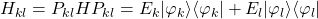 H_{kl}=P_{kl}HP_{kl}=E_k |\varphi_k\rangle\langle\varphi_k|+E_l|\varphi_l\rangle\langle\varphi_l|