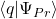 \langle q|\Psi_{Pr}\rangle