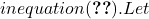 in equation \eqref{integ}. Let